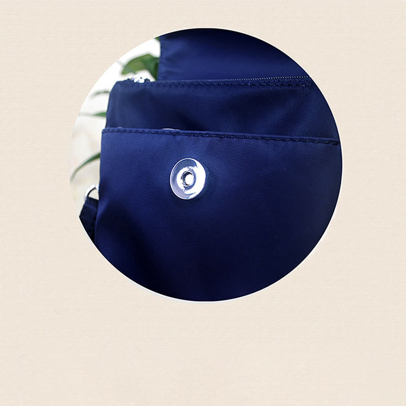 Handmade Embroidered Lotus Flowers Crossbody Bag Waterproof