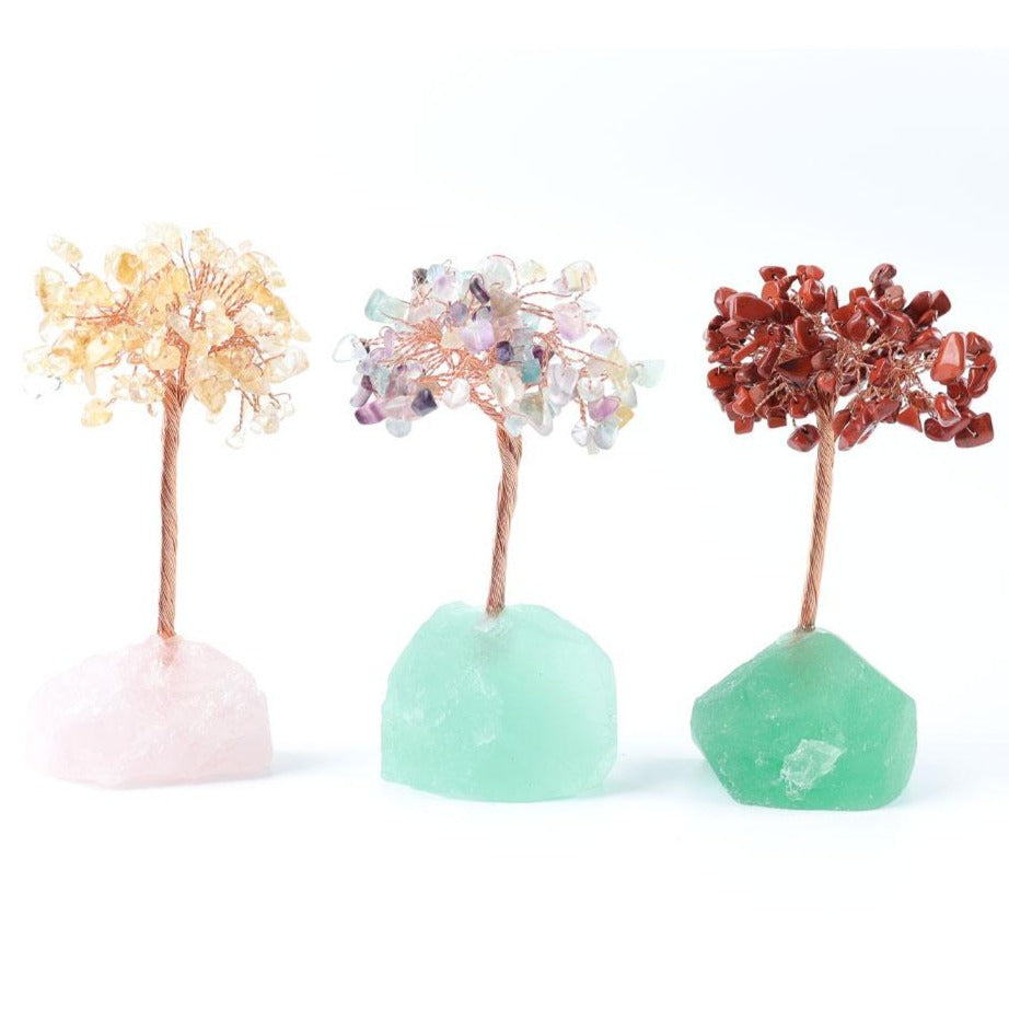 Handmade Gemstone Crystal Tree 12.5cm for Home Decor