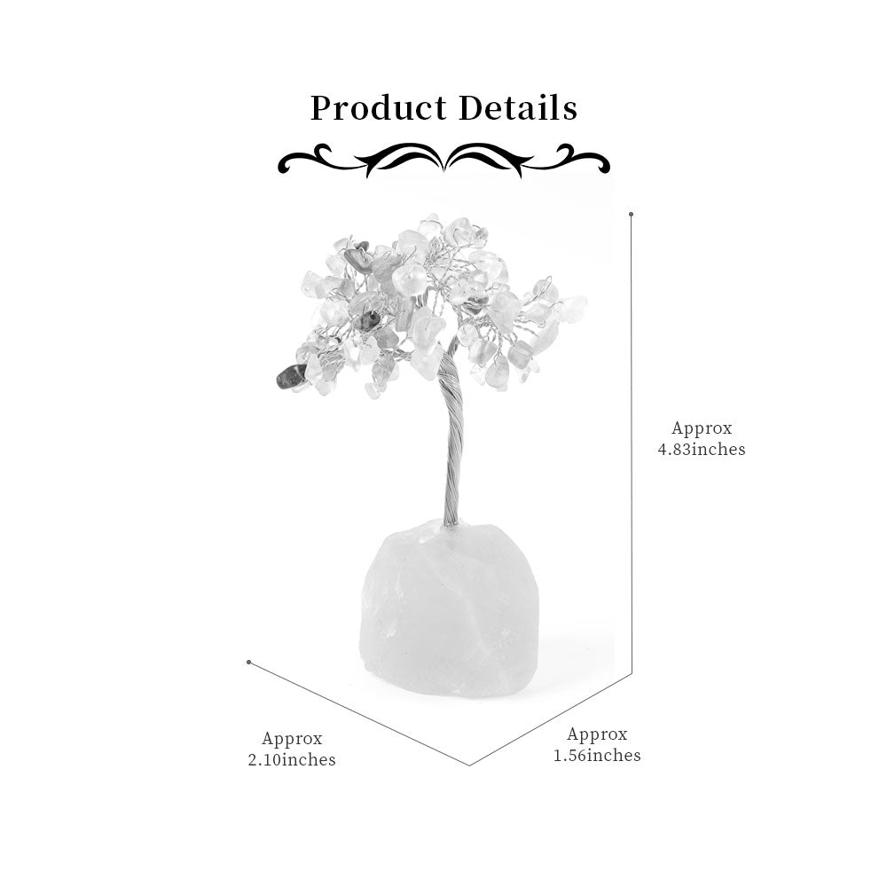 Handmade Gemstone Crystal Tree 12.5cm for Home Decor