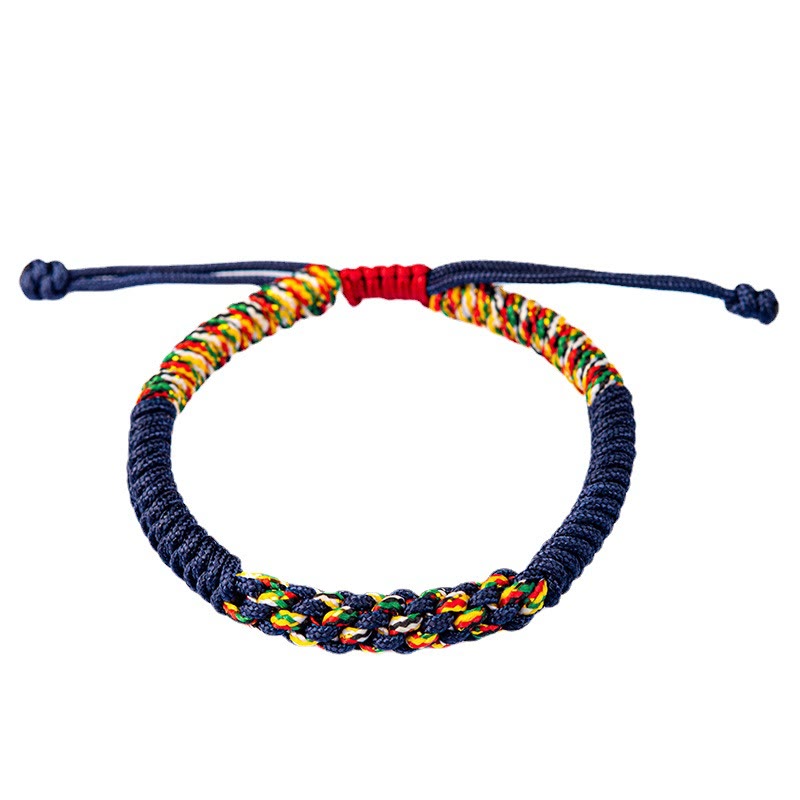Handmade Red String Bracelet for Protection & Luck, Tibetan Style