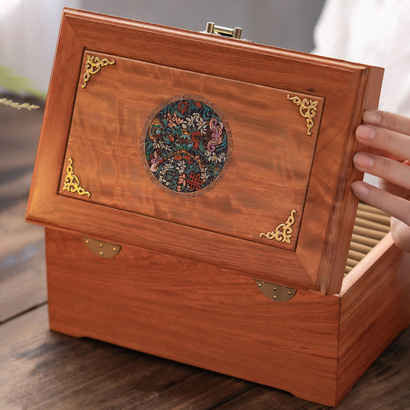 Handmade Rosewood Jewelry Storage Box 25.5cm Large Lockable