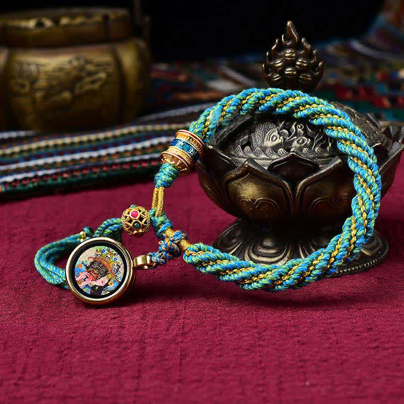 Handmade Tibetan Red String Bracelet for Luck and Protection