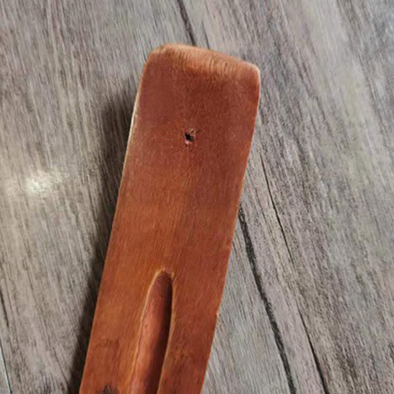 Handmade Wood Incense Burner | Meditation Decoration