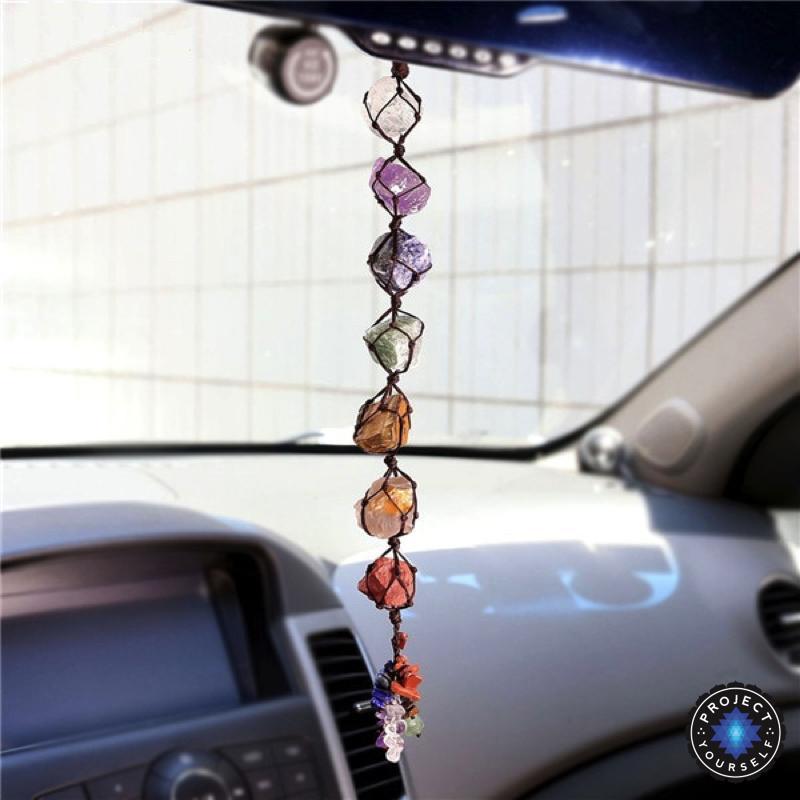 Hanging 7 Chakra Gemstone Ornament