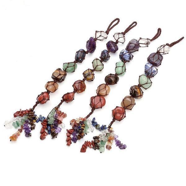 Hanging 7 Chakra Gemstone Ornament