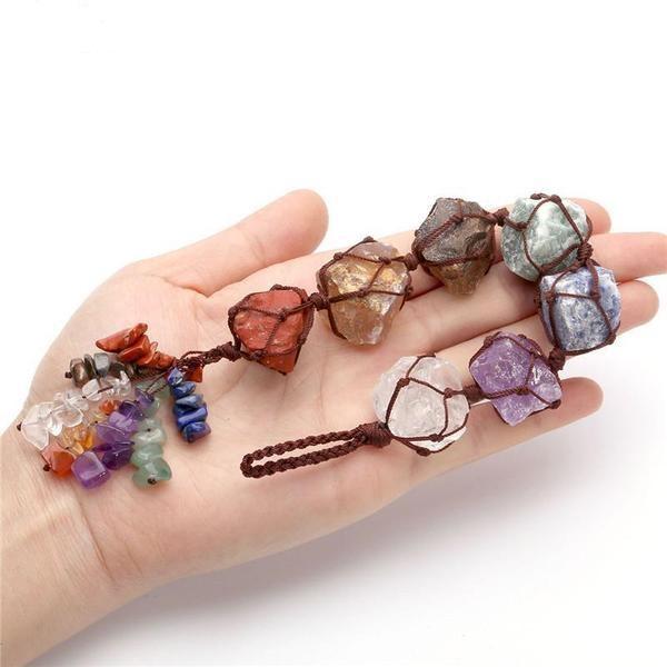 Hanging 7 Chakra Gemstone Ornament