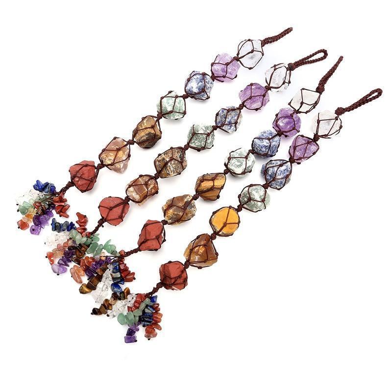 Hanging 7 Chakra Gemstone Ornament