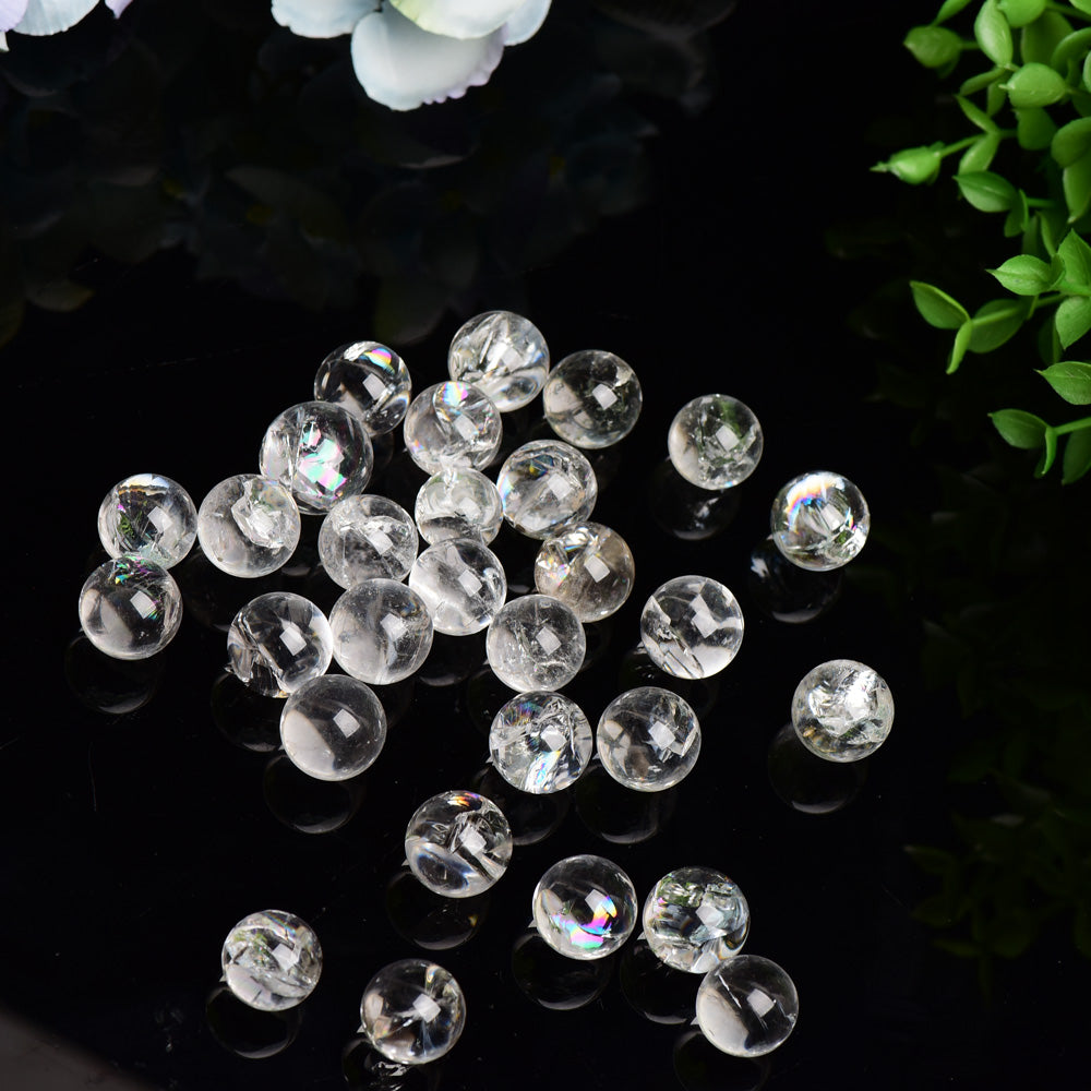 Healing 15mm Clear Quartz Crystal Sphere for Meditation