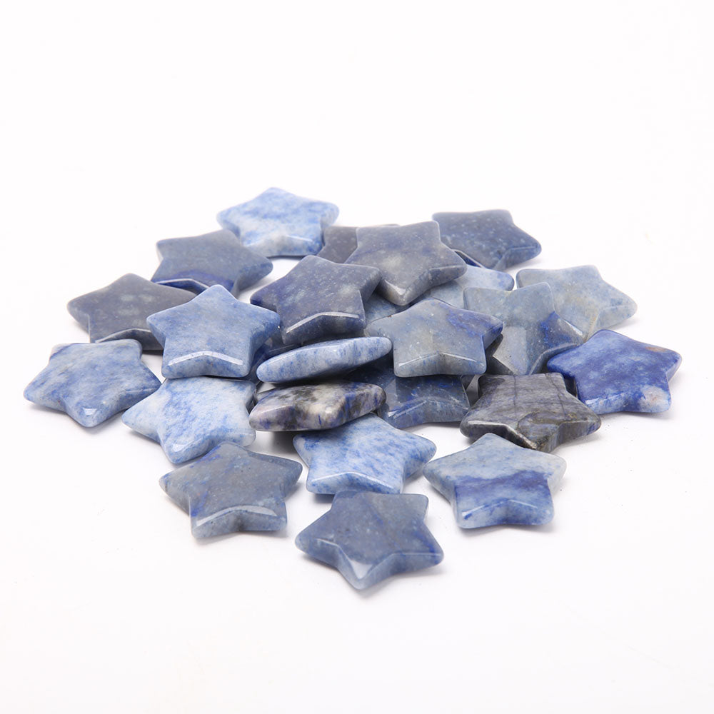 Healing Blue Aventurine 1.2-Inch Crystal Star Carvings