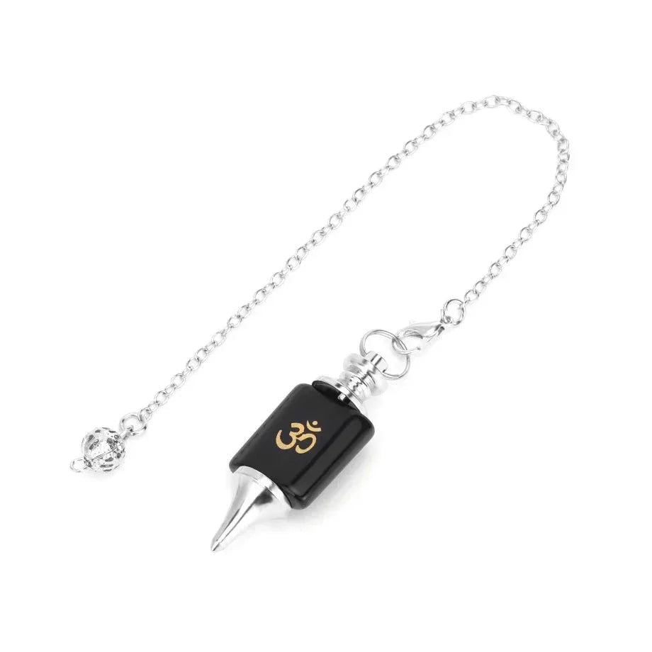 Crystal Pendulum with Silver Chain for Divination