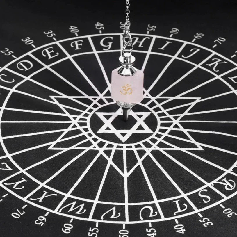 Crystal Pendulum with Silver Chain for Divination