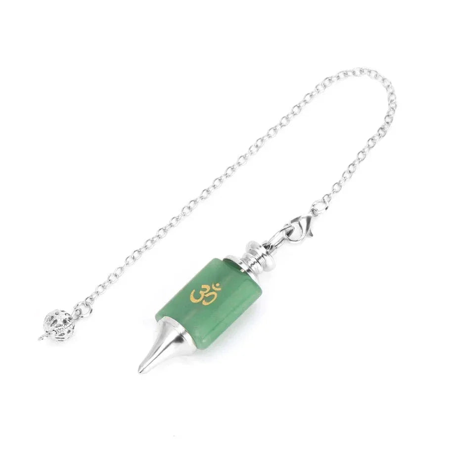 Crystal Pendulum with Silver Chain for Divination