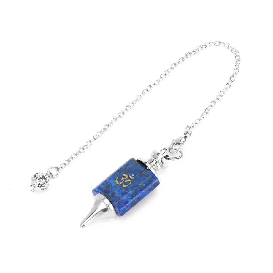 Crystal Pendulum with Silver Chain for Divination