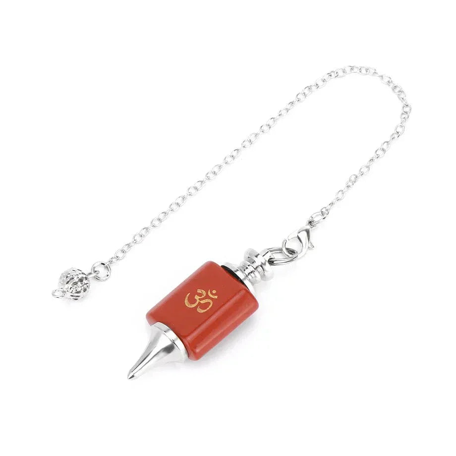 Crystal Pendulum with Silver Chain for Divination