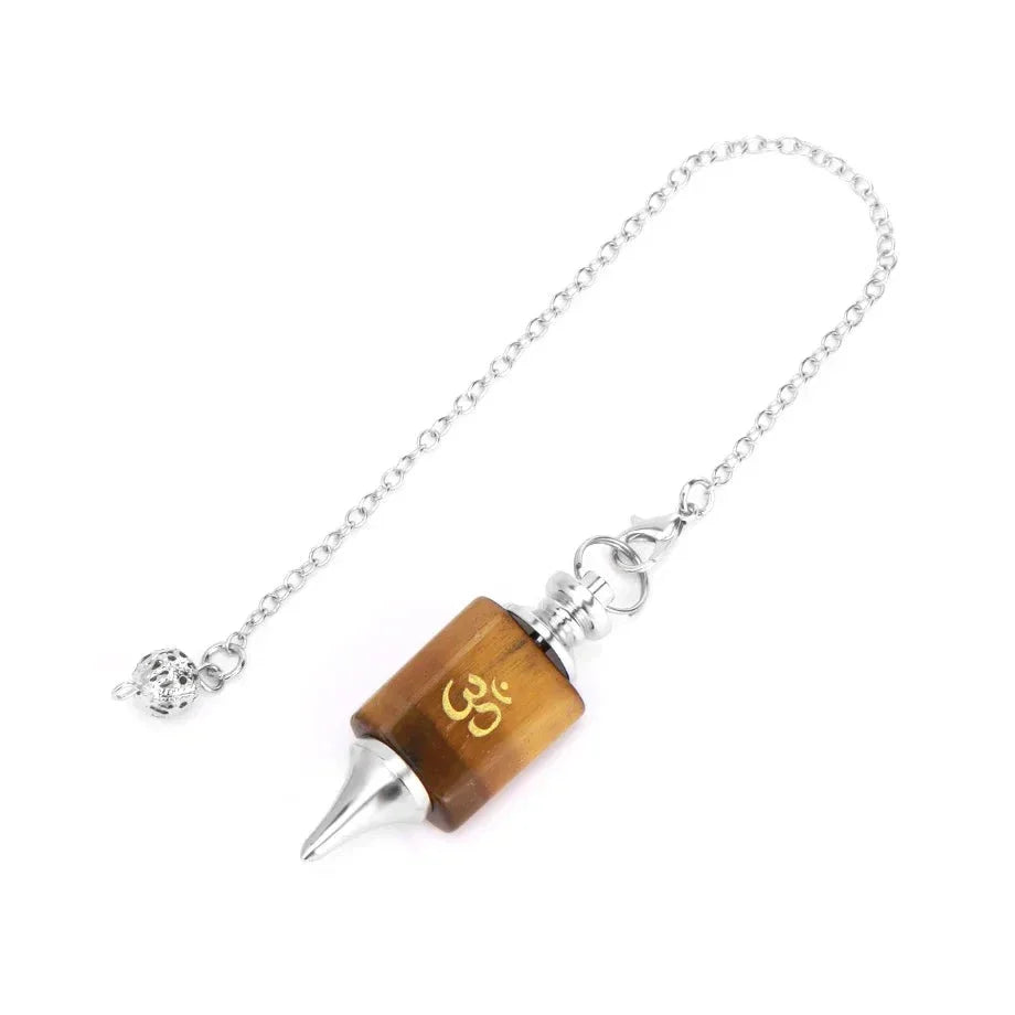Crystal Pendulum with Silver Chain for Divination