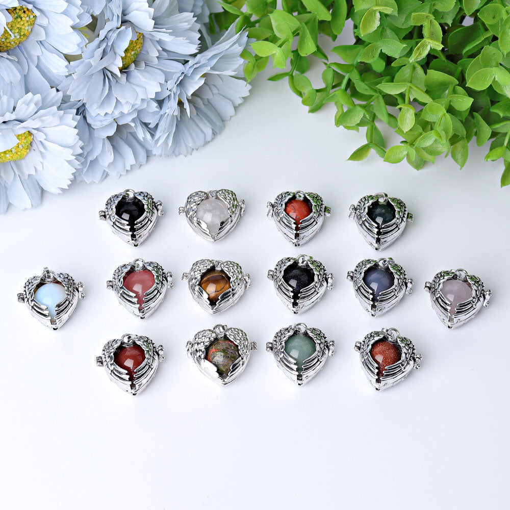 Heart Shape Crystal Pendant | Spiritual Healing Necklace