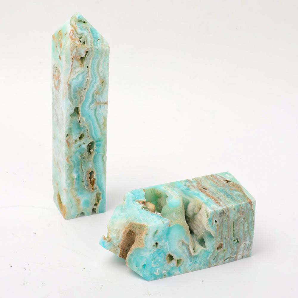 Hemimorphite Crystal Tower 7-12cm for Healing Energy