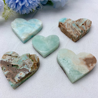 Hemimorphite Heart Crystal 1.7-2.0