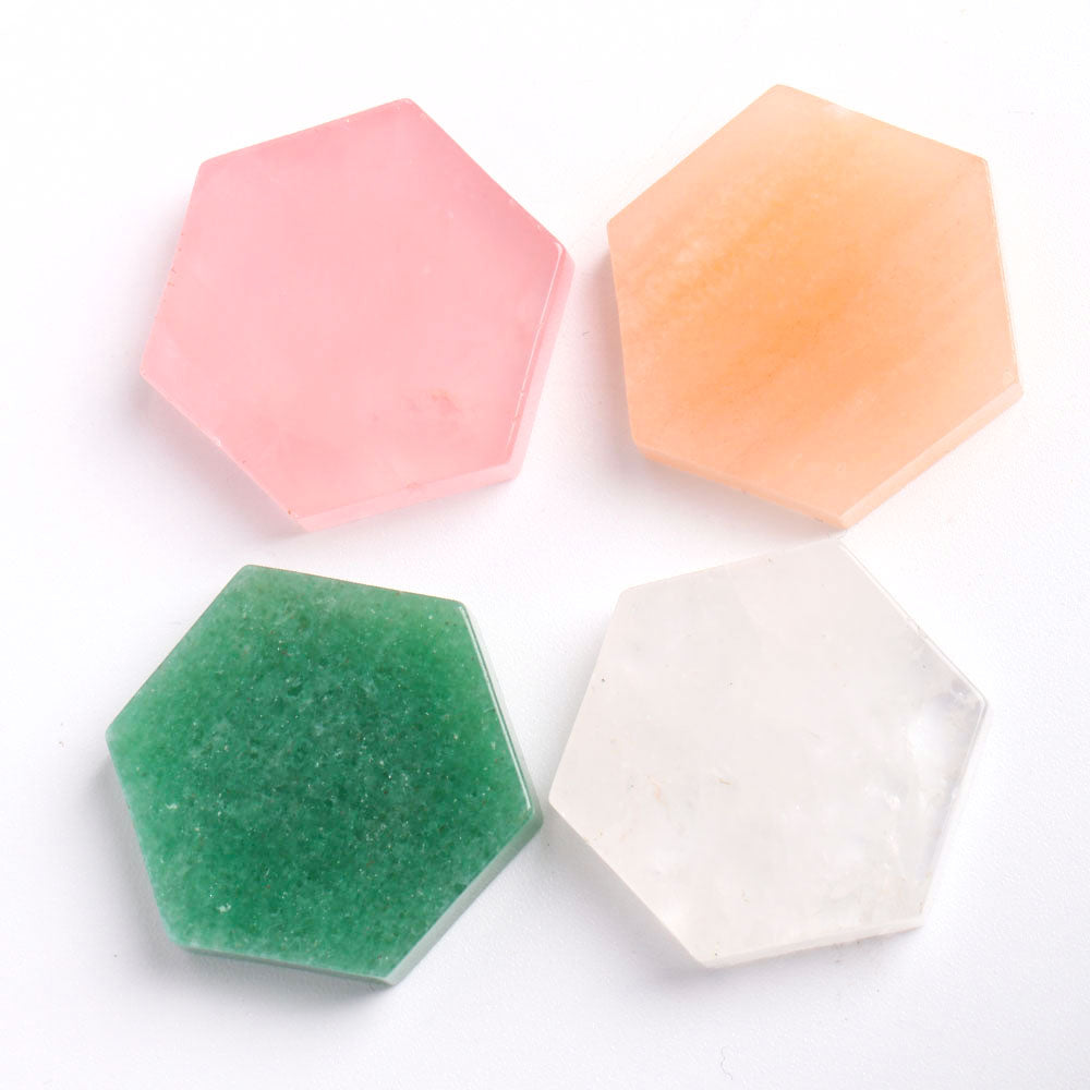 Hexagon Crystal Slices 1.18 inch Slabs for Home Decor