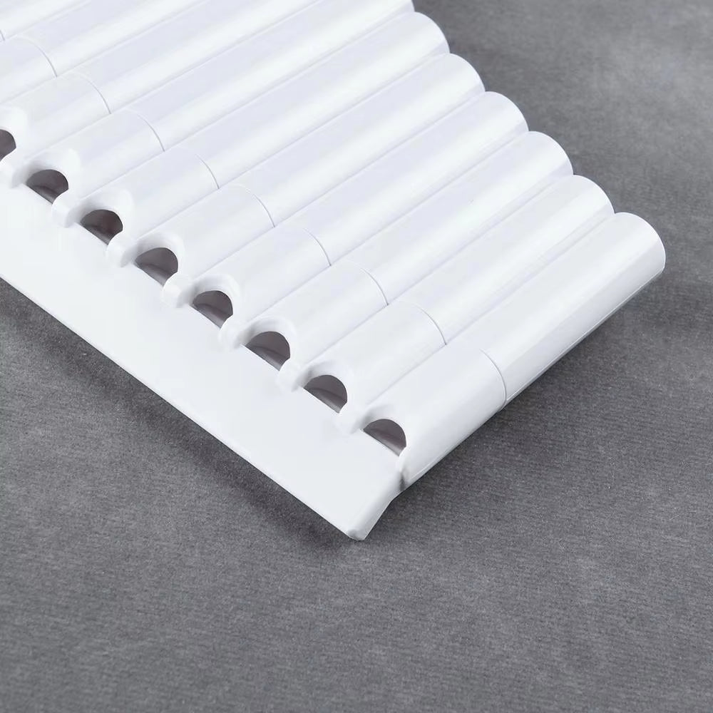 White plastic binding comb with evenly spaced rings for High-Quality C Key Bambo Pan Flute