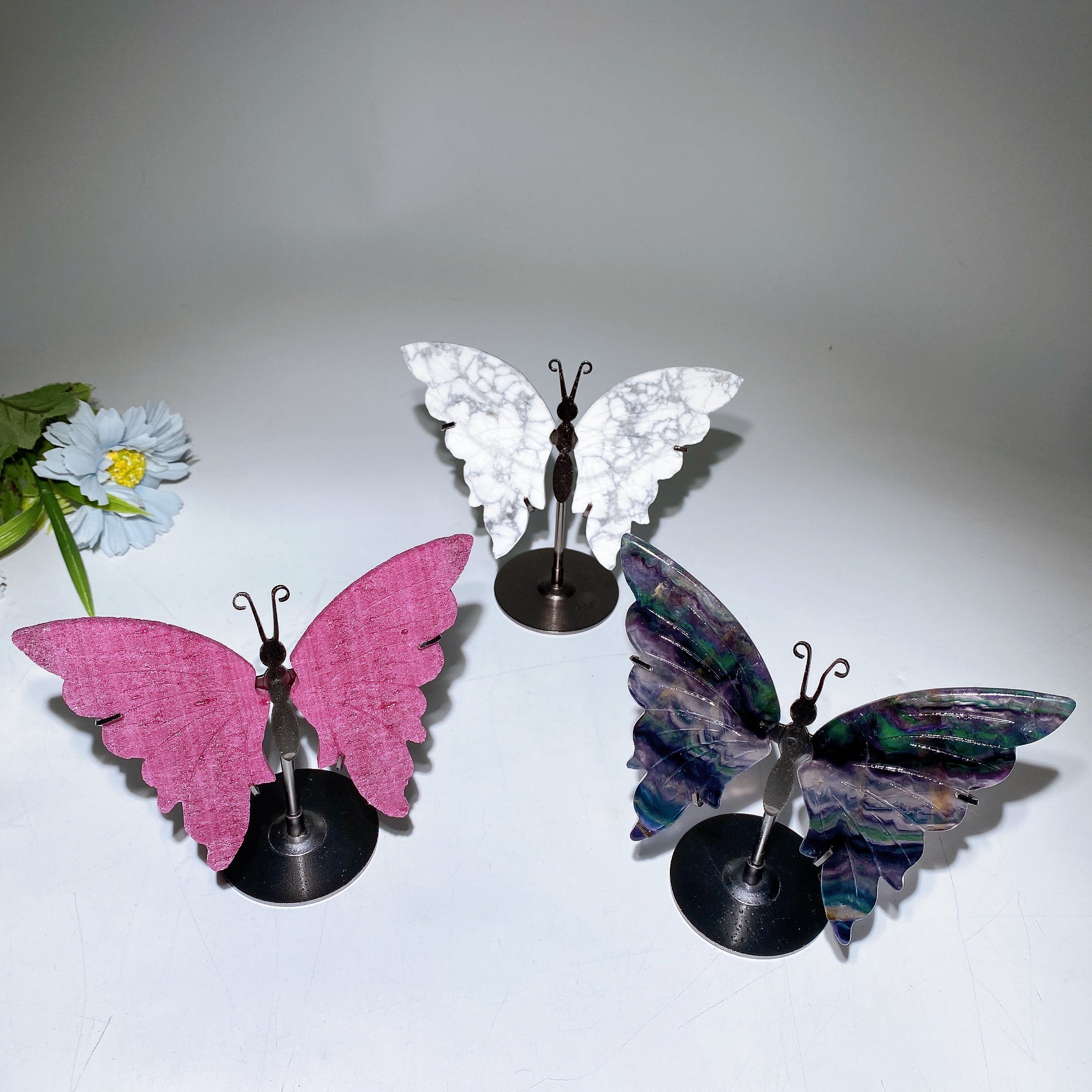 Honeycomb Ruby UV Reactive Butterfly Wings 14cm