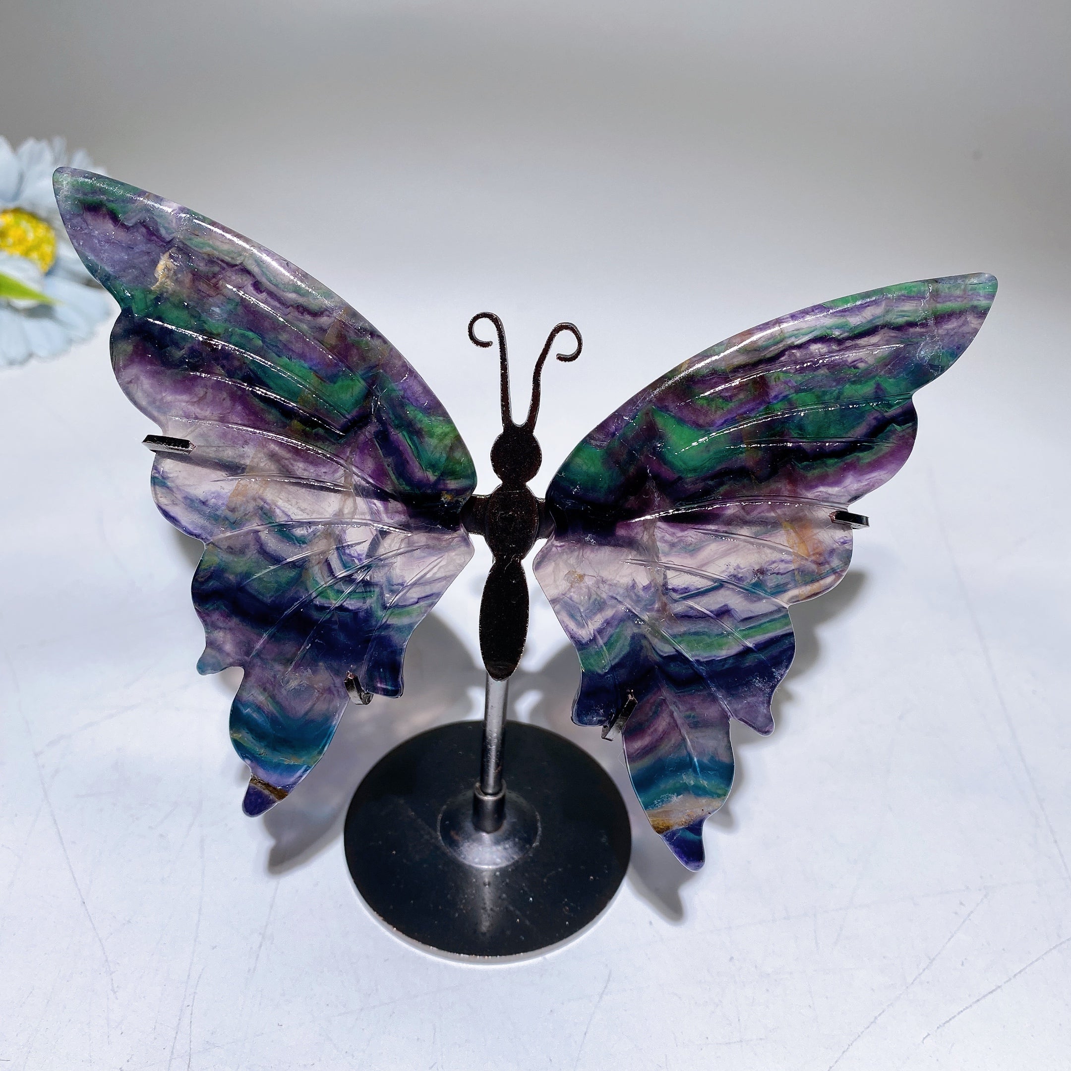 Honeycomb Ruby UV Reactive Butterfly Wings 14cm