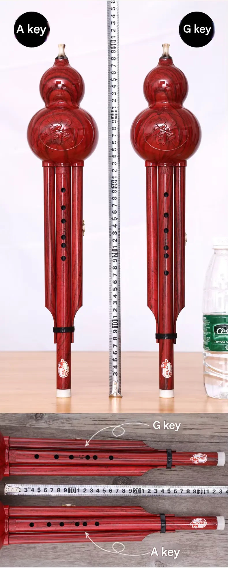 Hulusi Resin Flute Two-Tone Bass D Key Instrument