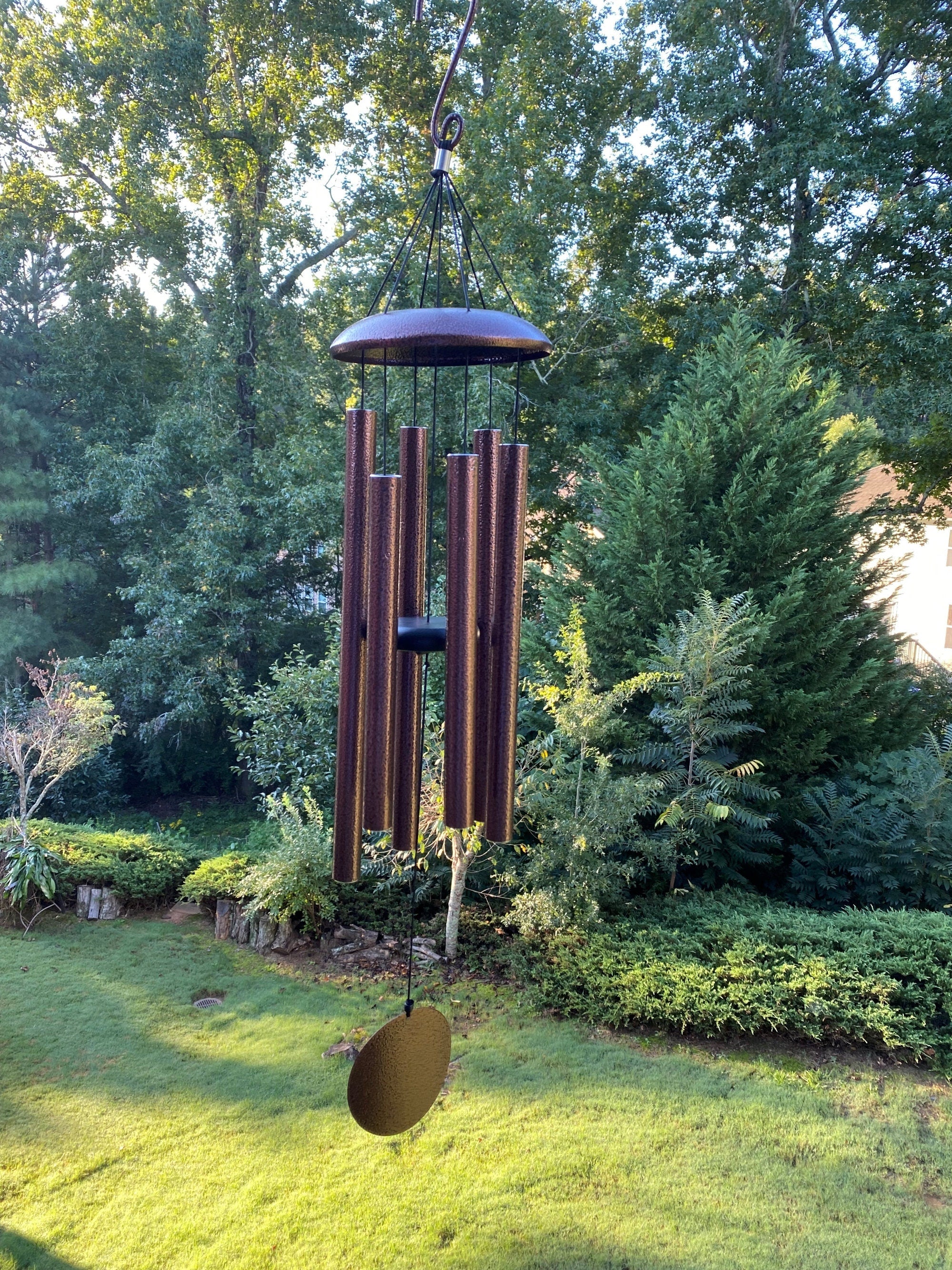 Joyous Wind Chimes, 36 Inch Deep Tone Bronze Color Metal Wind Chimes. the Beautiful Spirit Sound Can Create a Sense of Peace and Relaxation