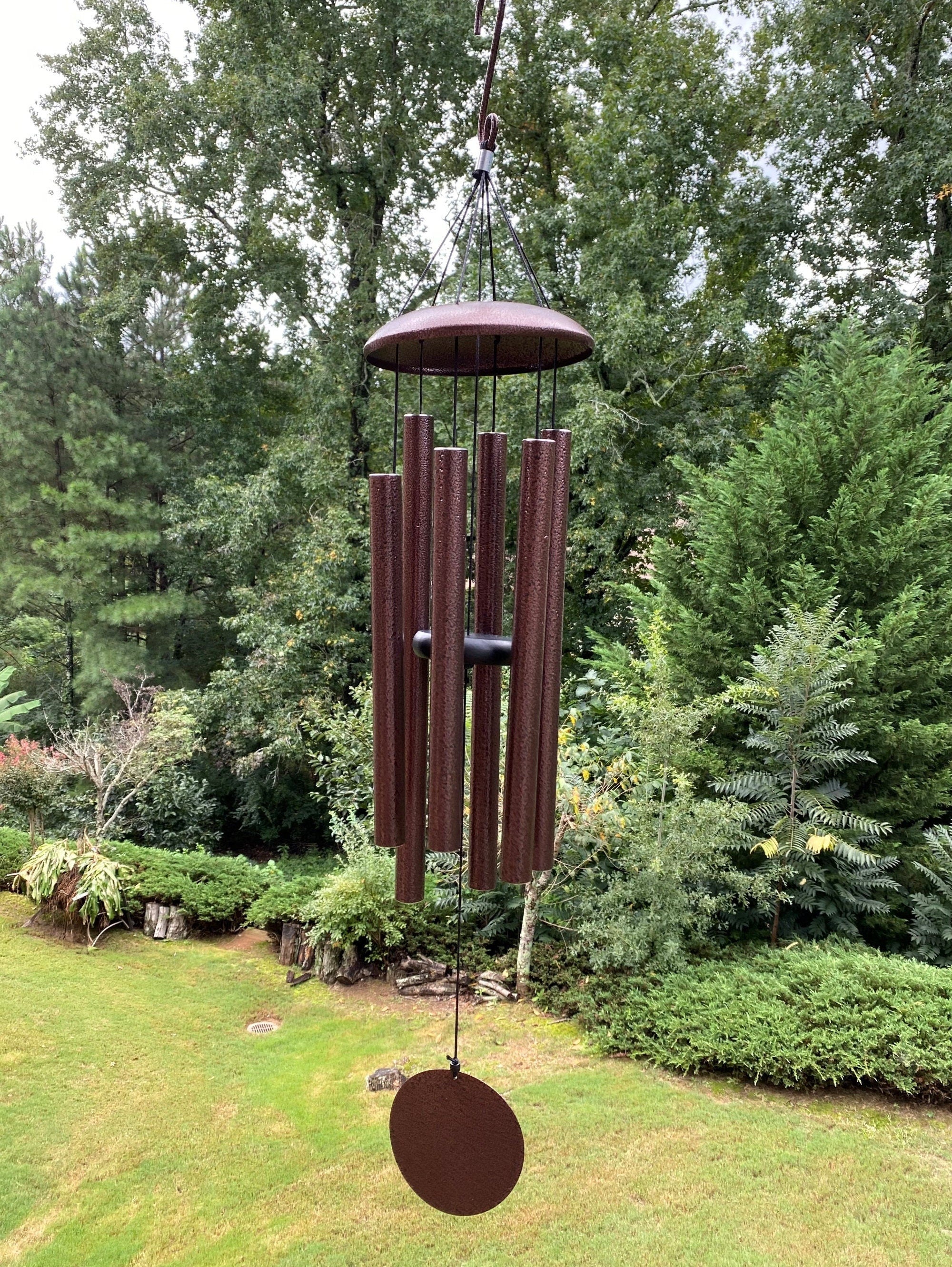 Joyous Wind Chimes, 36 Inch Deep Tone Bronze Color Metal Wind Chimes. the Beautiful Spirit Sound Can Create a Sense of Peace and Relaxation