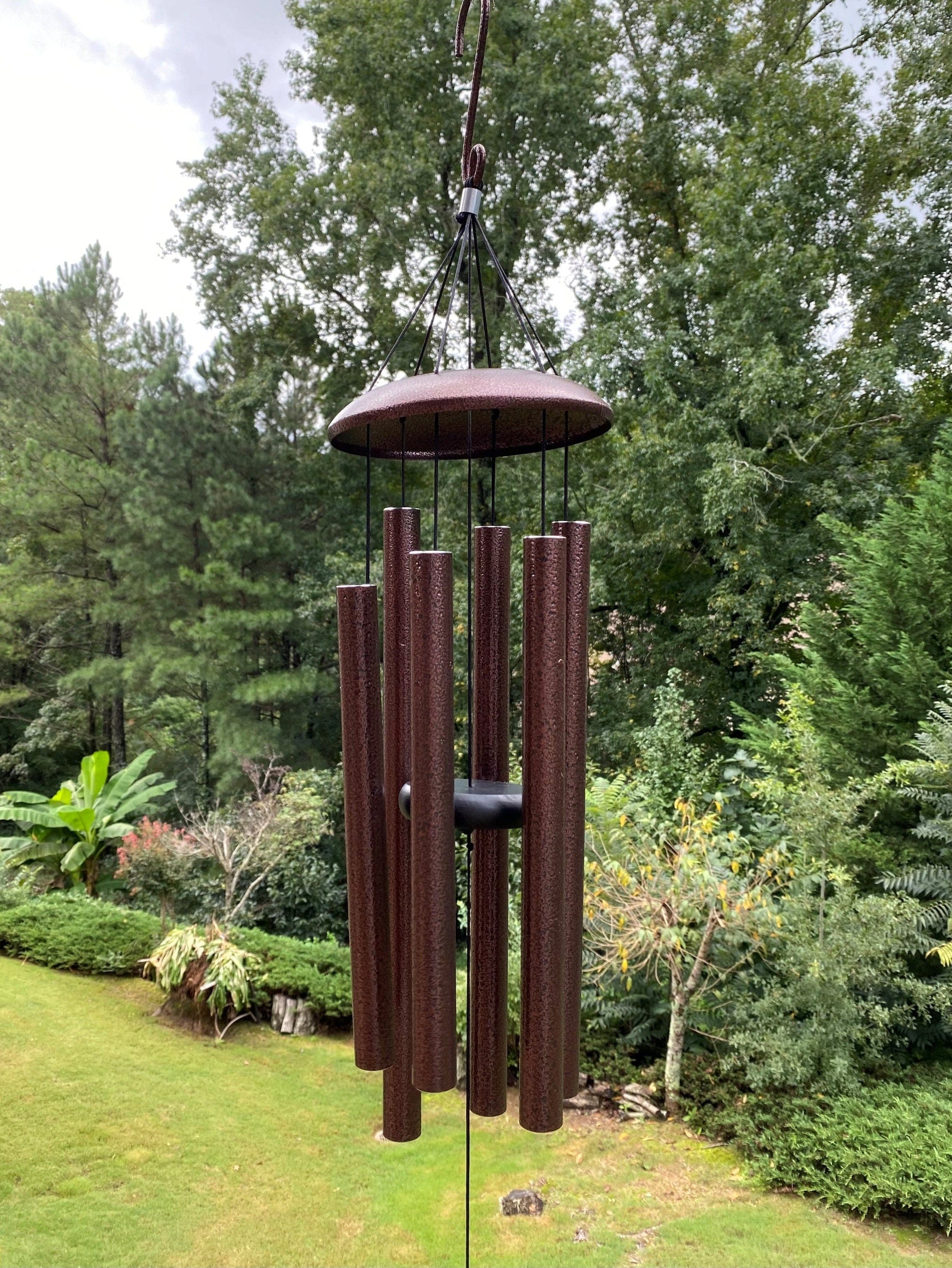 Joyous Wind Chimes, 36 Inch Deep Tone Bronze Color Metal Wind Chimes. the Beautiful Spirit Sound Can Create a Sense of Peace and Relaxation