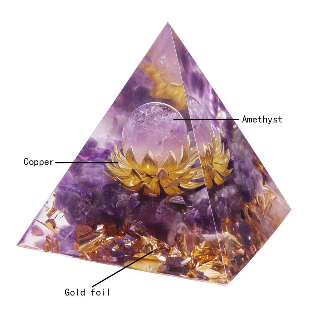 Inner Universe Orgone Pyramid Crystal Decoration