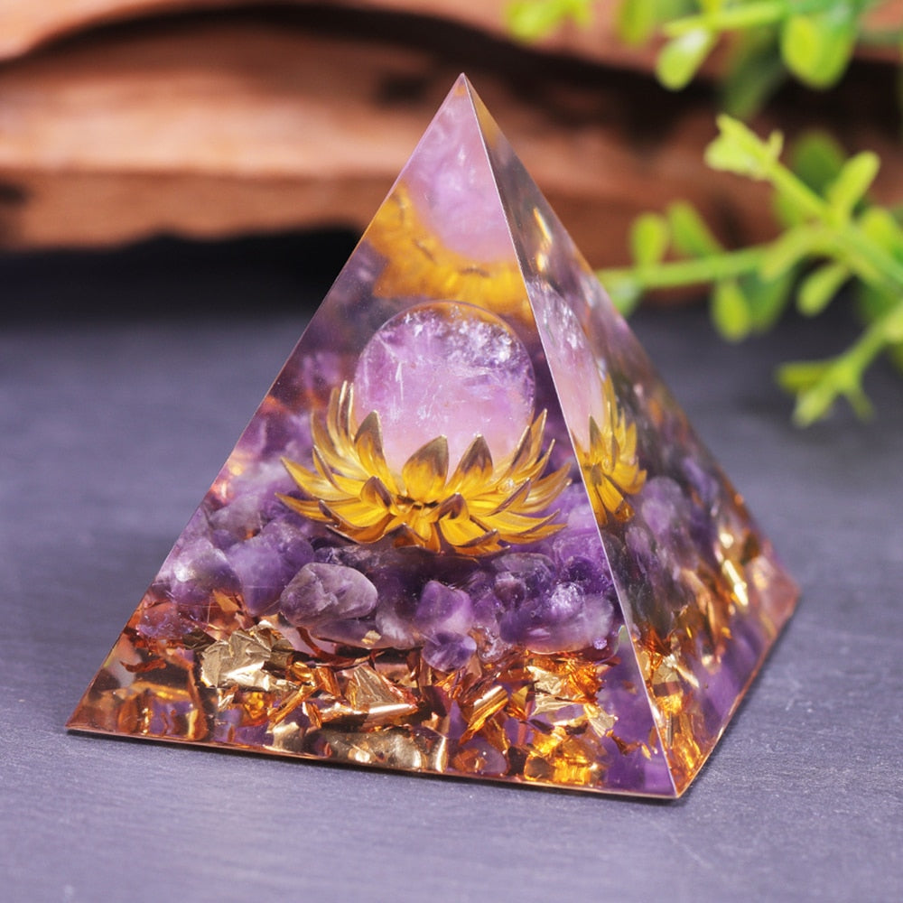 Inner Universe Orgone Pyramid Crystal Decoration