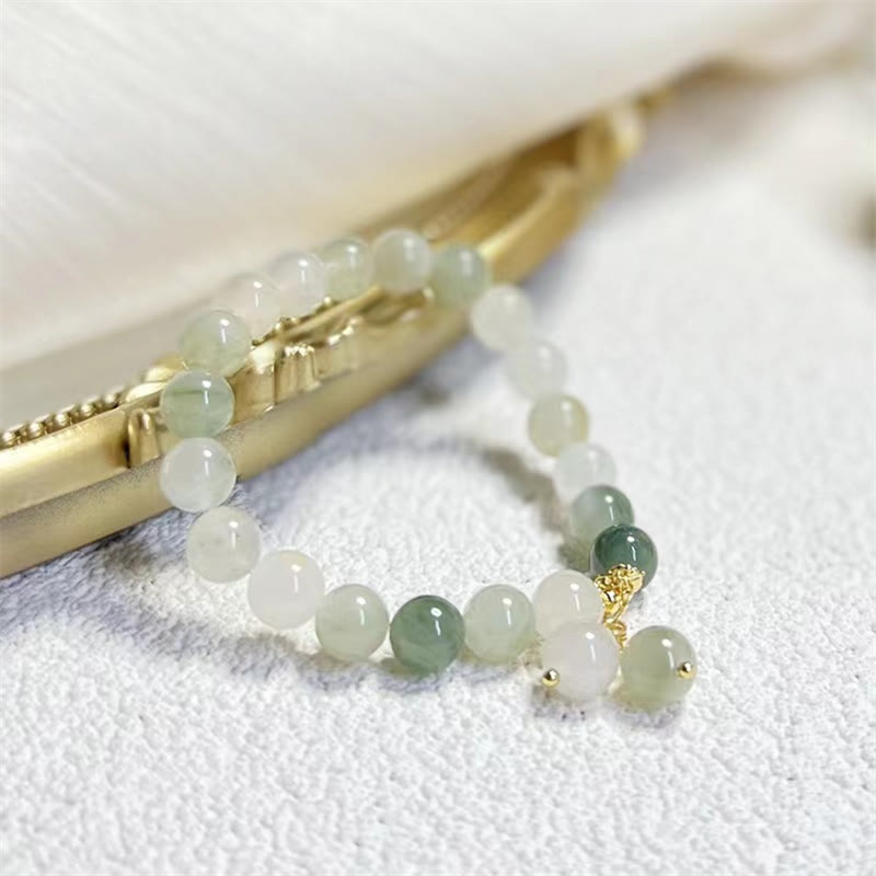 Jade Abundance Luck Bead Bracelet for Prosperity Energy