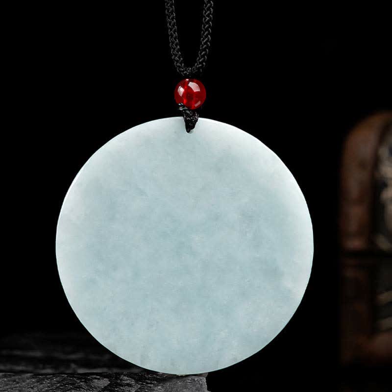 Jade Dragon Amulet Necklace for Success and Protection