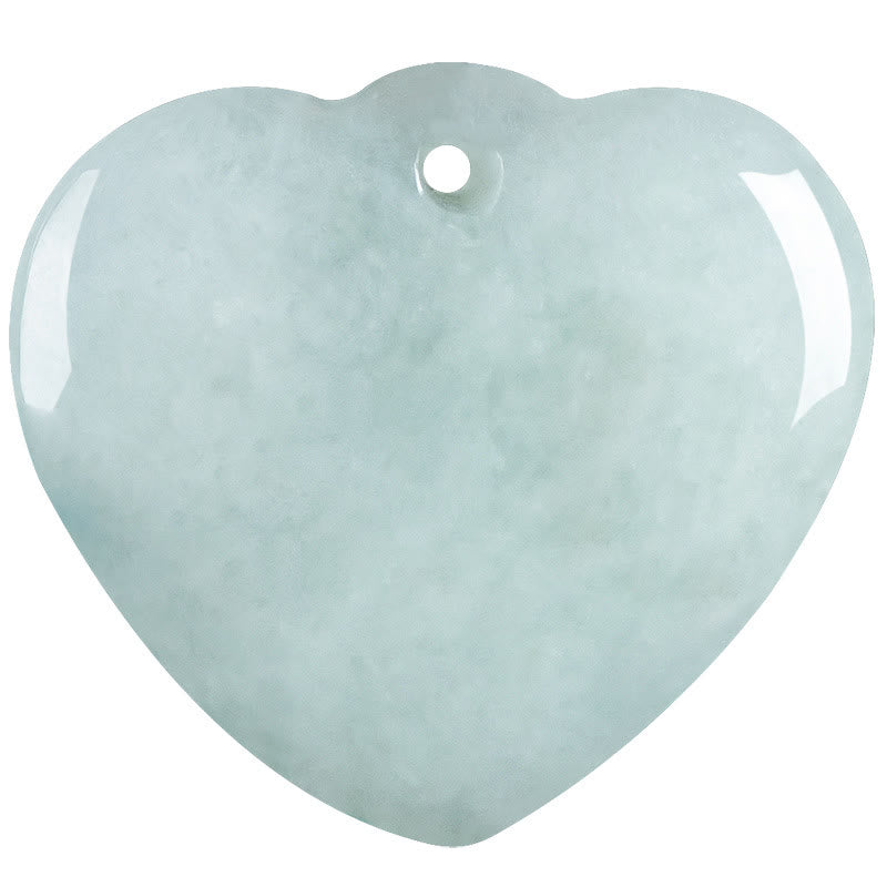 Jade Heart Prosperity Necklace Pendant for Abundance