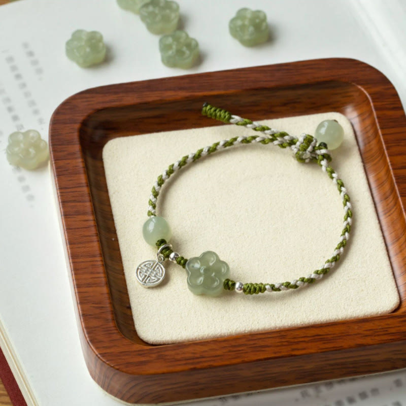 Jade Luck Prosperity Braided Bracelet 14-18cm | Healing Sounds