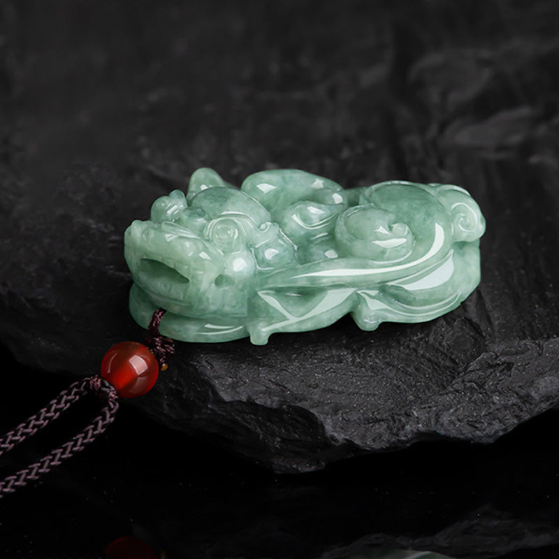 Jade PiXiu Wealth Luck Necklace | Prosperity Charm