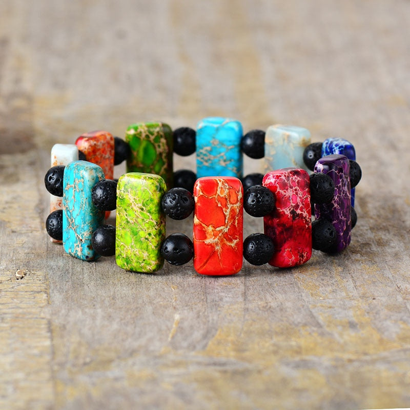 Jasper Lava Aromatherapy Diffuser Bracelet