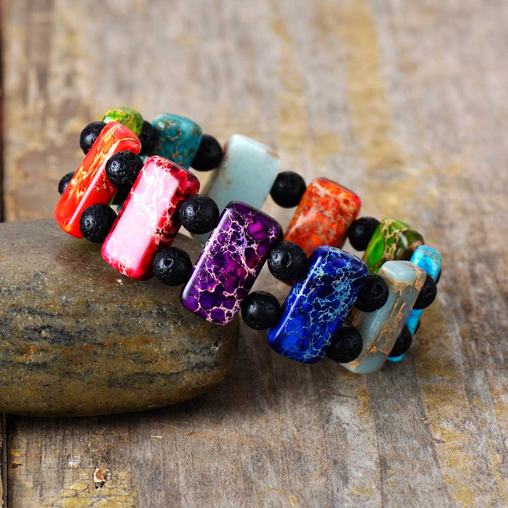 Jasper Lava Aromatherapy Diffuser Bracelet