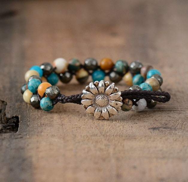 Jasper and Agate Bracelet for Balance and Courage