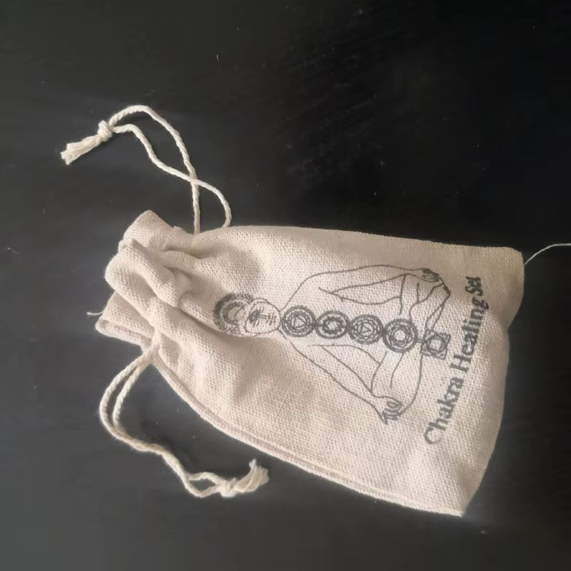 Canvas drawstring pouch with bowling ball and pins design for Jew Harp Musical Instrument