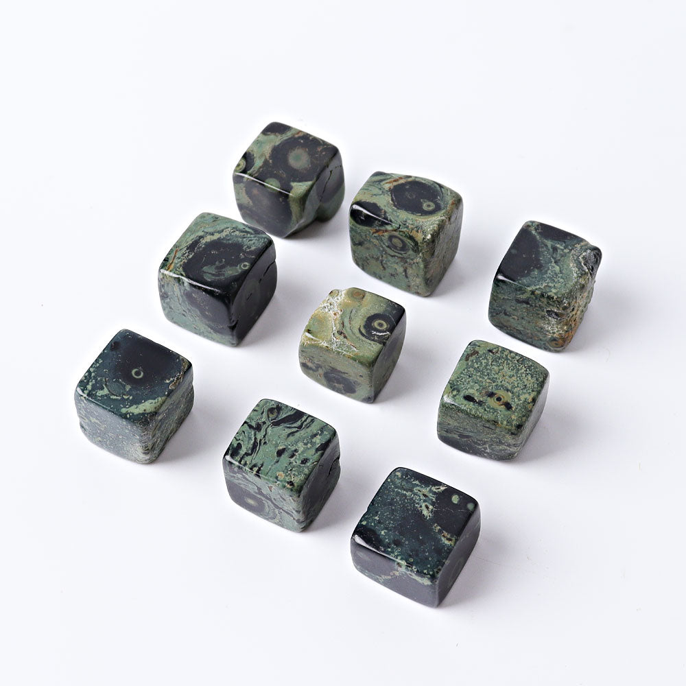 Kambaba Crystal Cubes 15-18mm Polished Healing Stones