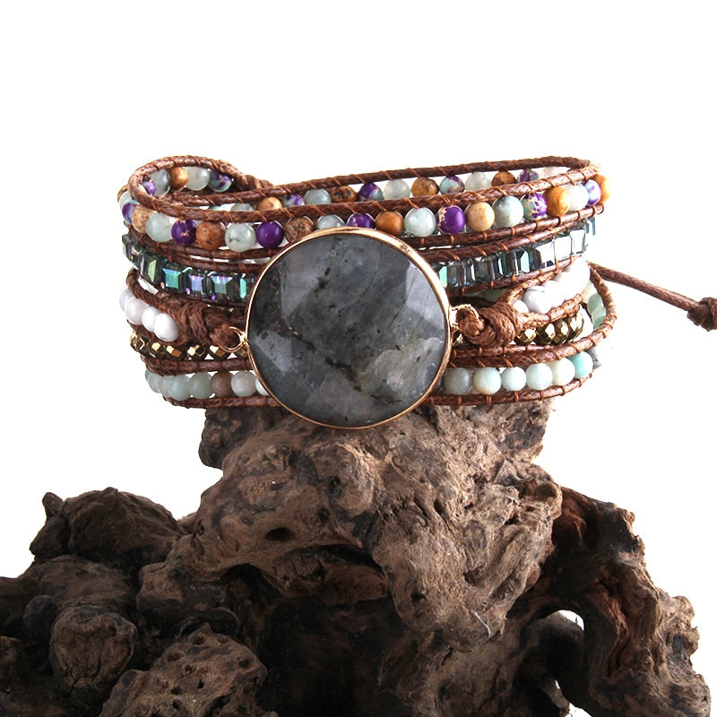 Labradorite Cosmic Energy Wrap Bracelet