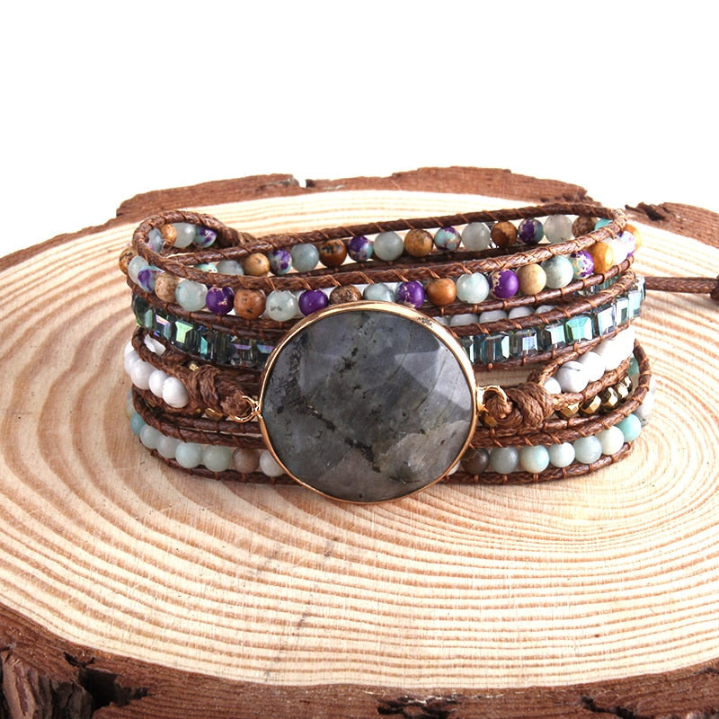 Labradorite Cosmic Energy Wrap Bracelet