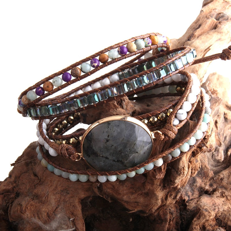Labradorite Cosmic Energy Wrap Bracelet