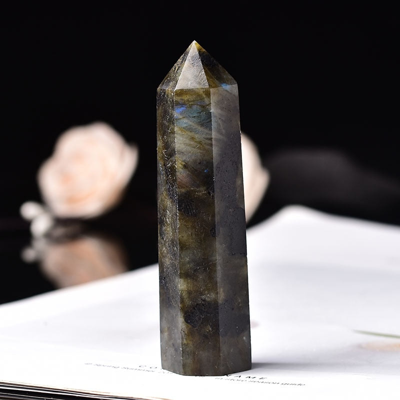 Labradorite Energy Healing Crystal Tower