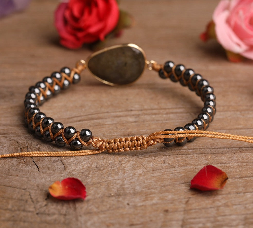 Labradorite Energy Shield Bracelet