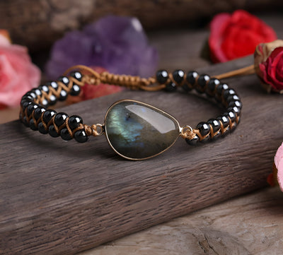Labradorite Shield Bracelet