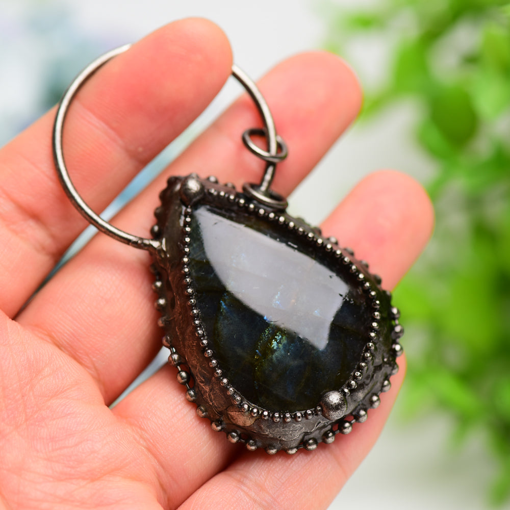 Labradorite Teardrop Pendant with 10g Stone for Healing