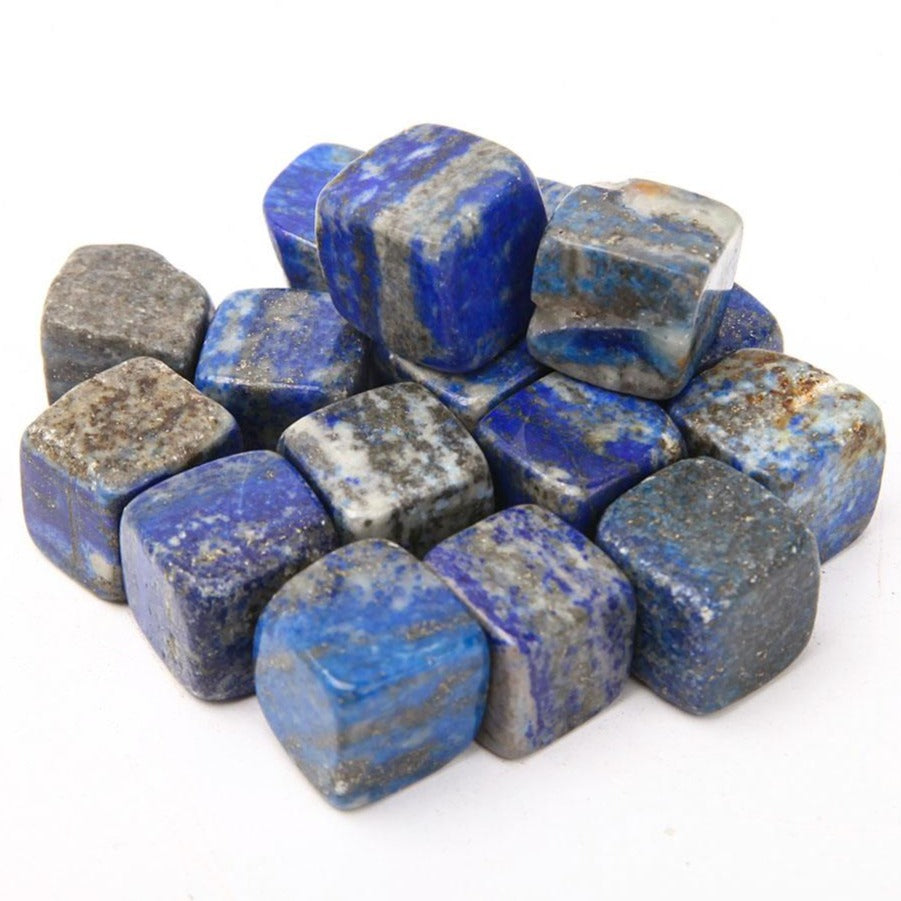 Lapis Lazuli Crystal Cubes 1.5-2cm Healing Stones Bag